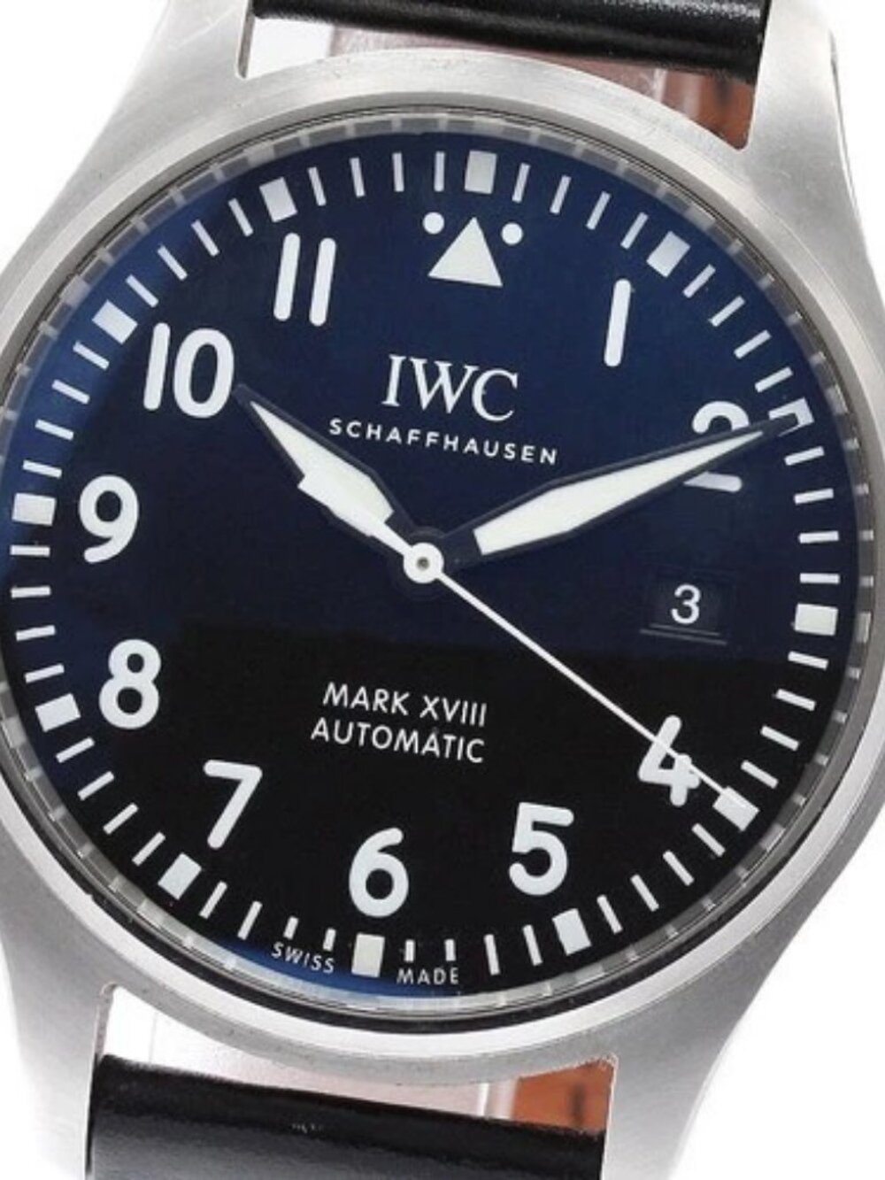 IWC SCHAFFHAUSEN Pilot watch mark XVIII IW327001 black Dial AT Men's_963167